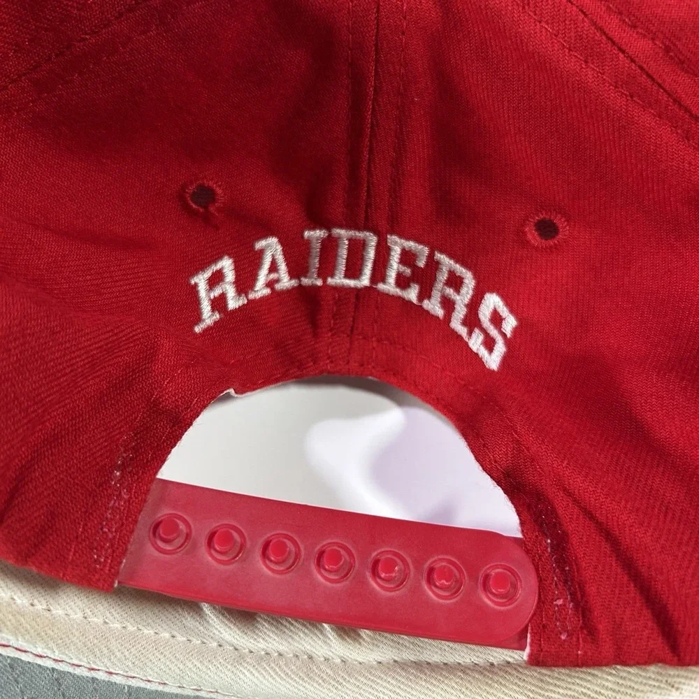 VTG New Era Bellefonte Wrestling Snapback Hat Red Wool Cap Made in USA